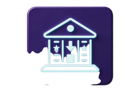 Bank&uuml;berweisung Symbol als klassische Einzahlungsmethode im Online Casino