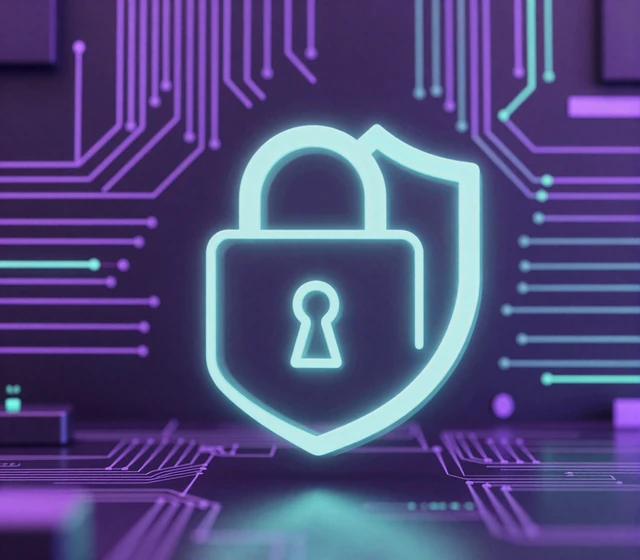Leuchtendes Vorh&auml;ngeschloss und Schild als Symbol f&uuml;r SSL-Verschl&uuml;sselung und Datenschutz im Casino