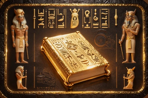 Book of Dead Slot Thumbnail mit &auml;gyptischen Symbolen von Play n GO