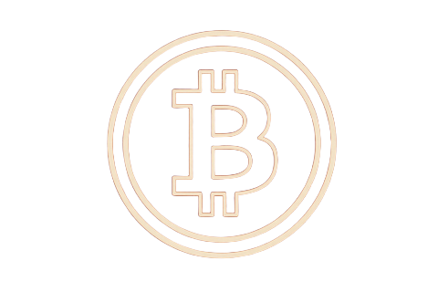 Bitcoin und Krypto M&uuml;nzsymbol als schnelle Zahlungsmethode im Echtgeld Casino